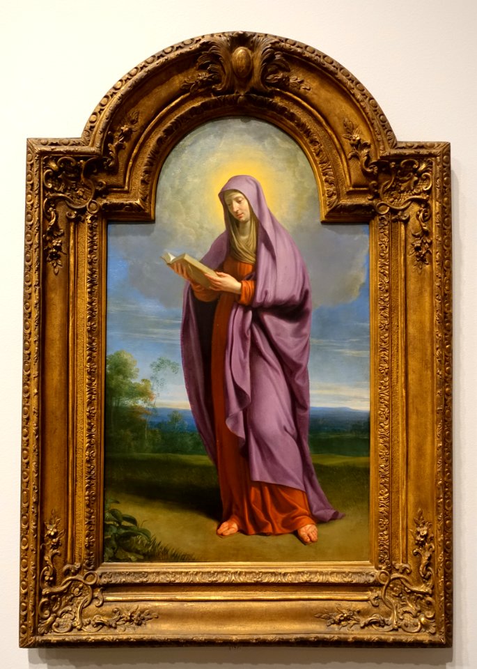The Virgin Mary by Philippe de Champaigne, c. 1650, oil on copper - Fogg Art Museum, Harvard University - DSC02063