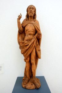 The Risen Christ, Swabia, c. 1490, limewood, originally polychromed - Germanisches Nationalmuseum - Nuremberg, Germany - DSC02988