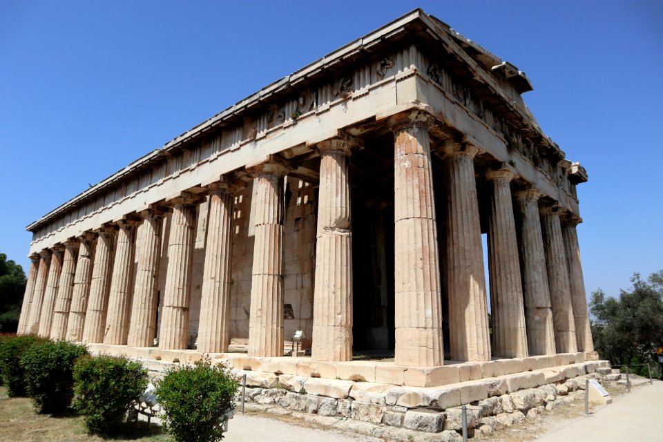 The Temple of Hephaistos on 13 April 2018