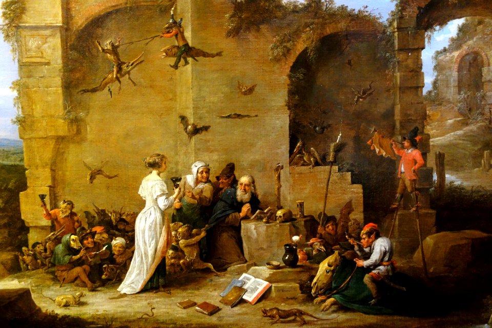 The Temptation of St. Anthony, detail, by David Teniers the Younger, 1665-1670, oil on canvas - National Museum of Western Art, Tokyo - DSC08483