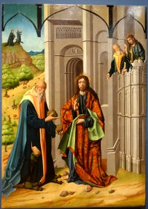 The Temptations of Christ by Maestro Bartolomé and workshop, after 1493, oil on panel - University of Arizona Museum of Art - University of Arizona - Tucson, AZ - DSC08331