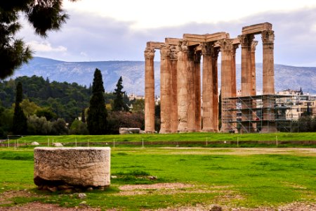 The Temple of Olympian Zeus on December 26, 2019