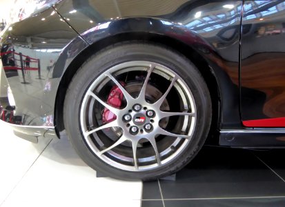 The tire wheel of Toyota Vitz GRMN Turbo