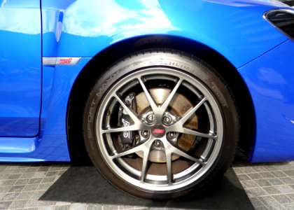 The tire wheel of Subaru WRX STI Type S (VAB)