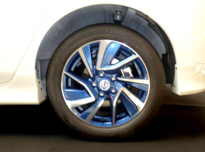 The tire wheel of Nissan LEAF G aero style (ZE0)