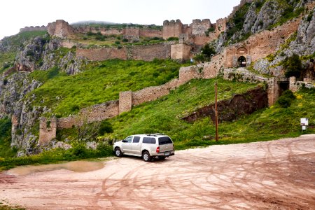 The three lines of defence of the Castle of Acrocorinth on 6 April 2019