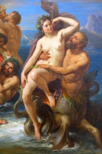 The Triumph of Venus, by Francesco Podesti, c. 1854, detail - Galleria nazionale d'arte moderna - Rome, Italy - DSC05195