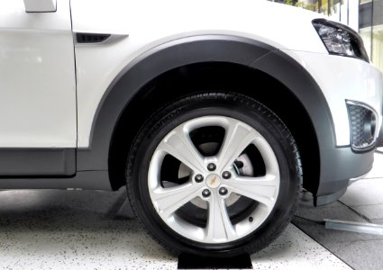 The tire wheel of Chevrolet CAPTIVA