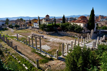 The Roman Agora of Athens on June 27, 2020 photo