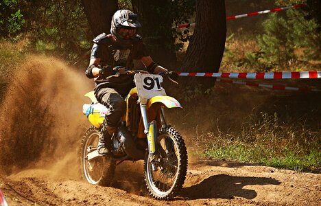Motorcycle cross motocross ride