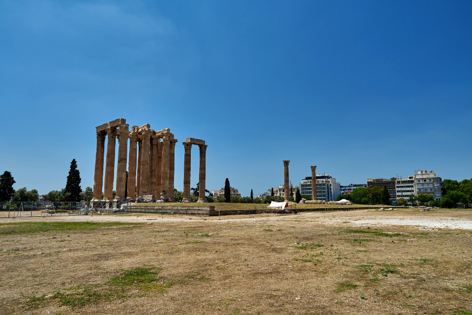 The Temple of Olympian Zeus on July 2, 2020