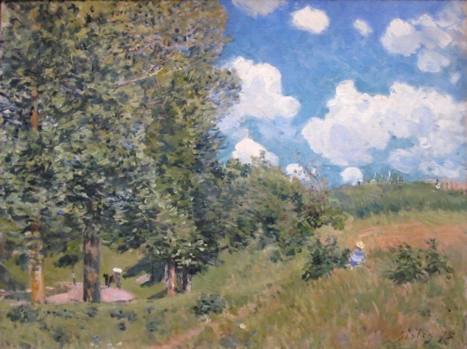 The Road from Versailles to Saint-Germain by Alfred Sisley, 1875, Getty Center