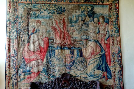 The Sacrifice of Saul, Brussels, c. 1550-1575, wool and silk - Packwood House - Warwickshire, England - DSC08874