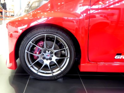 The tire wheel of Toyota iQ GRMN Supercharger PROTOTYPE (NGJ10)