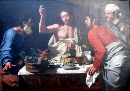 The Supper at Emmaus attributed to Bartolomeo Cavarozzi, Getty Center
