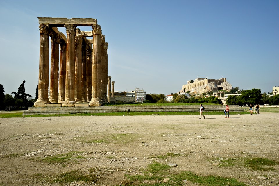 The Temple of Olympian Zeus (Athens) on 19 October 2018