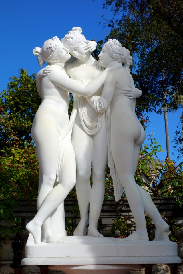 The Three Graces by Antonio Canova (copy) - Hearst Castle - DSC06413