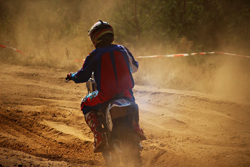 Motorcycle cross motocross ride