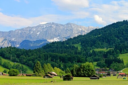 Bavarian alps landscape bavaria photo