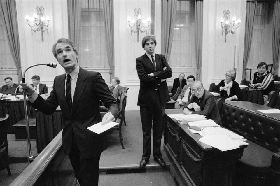 Tweede Kamer , RSV debat De Korte (VVD) in fel debat met PvdA-woordvoerder Meye, Bestanddeelnr 933-2484