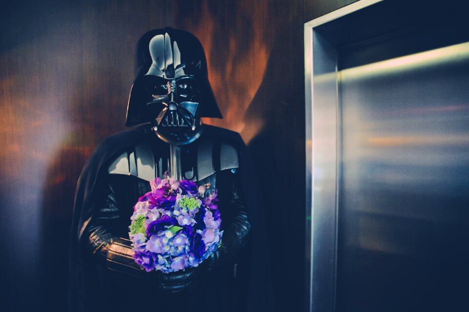 Dark darth vader wedding