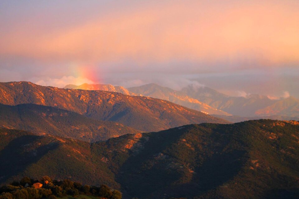 Rainbow mountain corsican