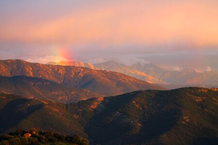 Rainbow mountain corsican