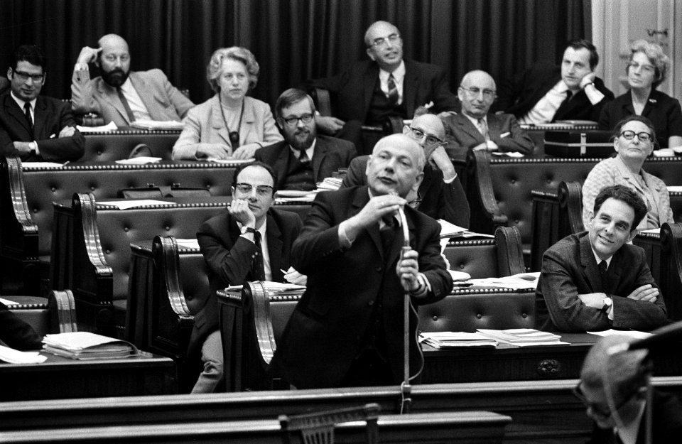 Tweede Kamer Algemene Beschouwingen, tweede dag. Drs. Den Uyl (PVDA) tijdens int, Bestanddeelnr 922-8733