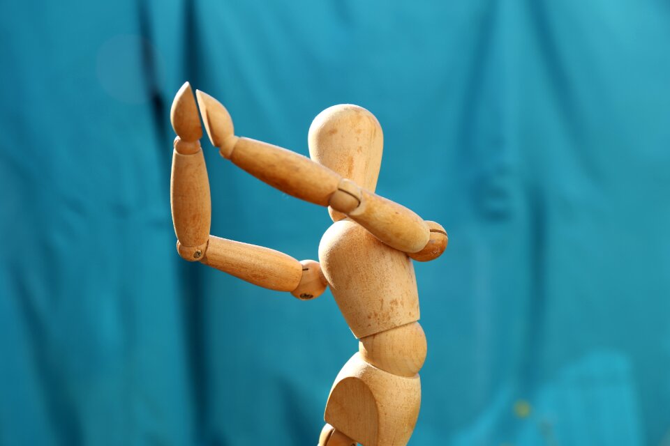 Wood symbol a person