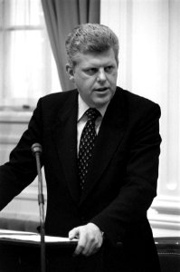 Tweede Kamer , dekkingsplan minister Duisenberg aan he woord (close), De Kam (l, Bestanddeelnr 929-4636