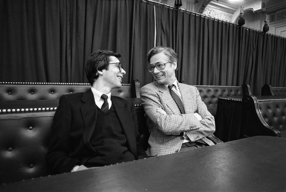 Tweede Kamer , De Grave (l) en Van Iersel (r), Bestanddeelnr 933-1388