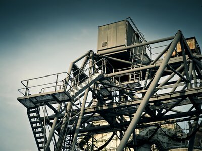 Architecture metal stairs photo