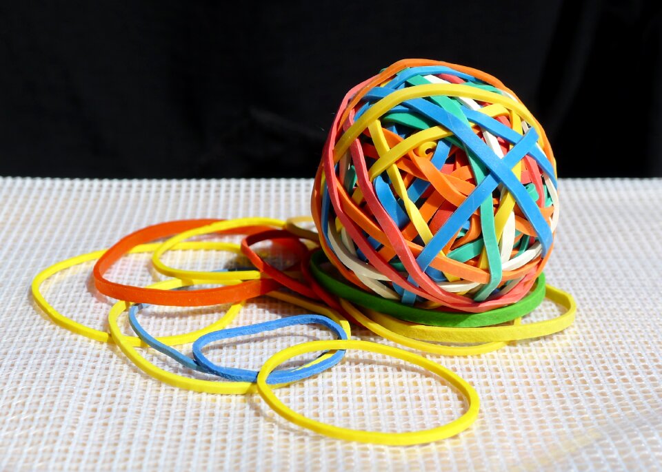 Elastic rubber color