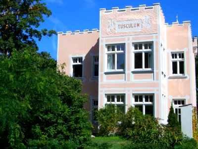 Tusculum pink house in Ahlbeck