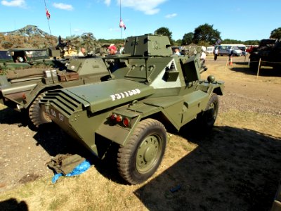 Turreted Daimler Dingo (F311588) scout car at the War & Peace show 2010 pic2