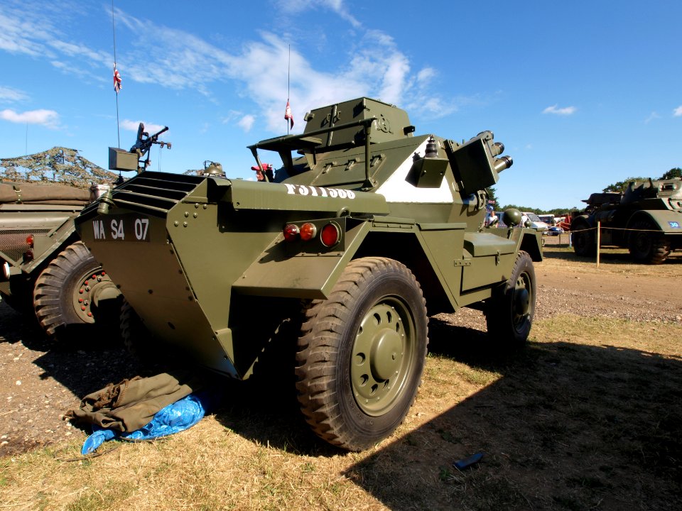 Turreted Daimler Dingo (F311588) scout car at the War & Peace show 2010 pic3