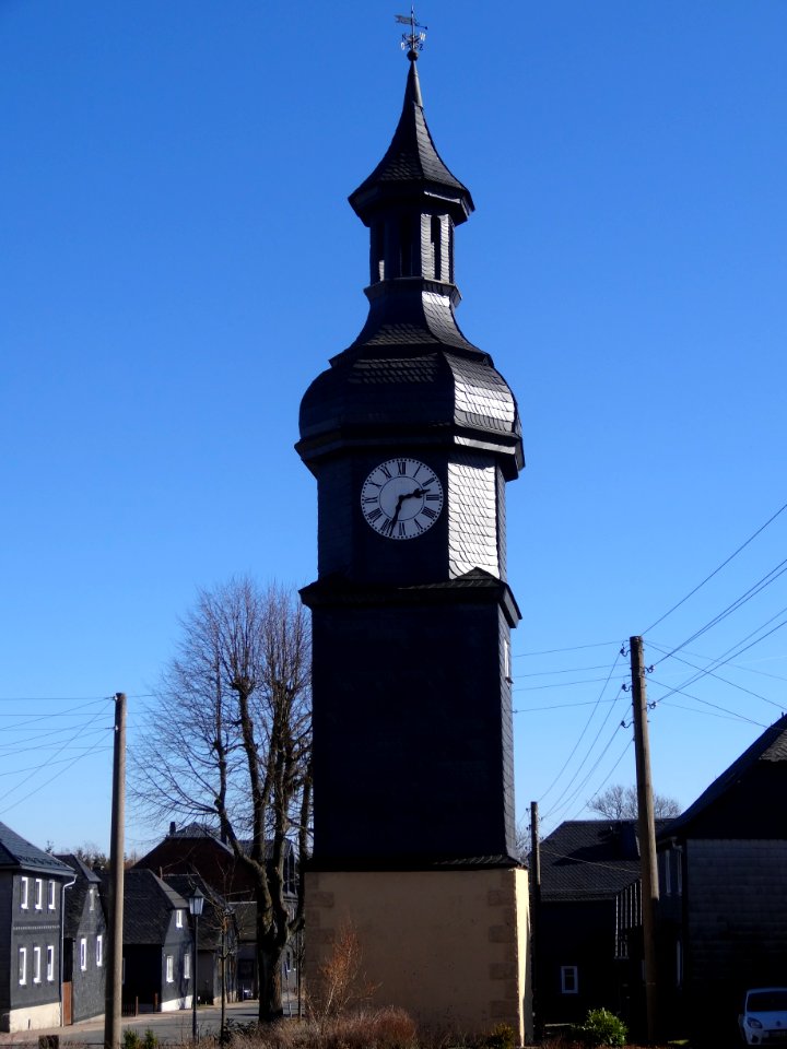Turmuhr in Gillersdorf