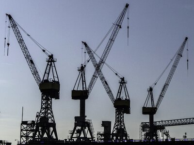 Hamburg port elbe