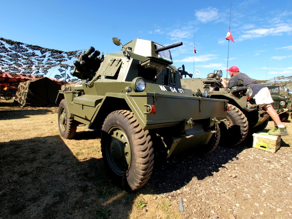 Turreted Daimler Dingo (F311588) scout car at the War & Peace show 2010 pic1