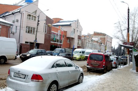 Tver russia snow street 18 december 2015