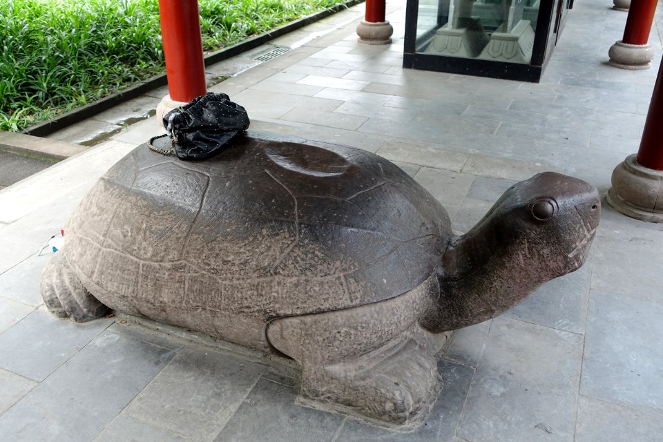 Turtle bearing purse - Wenshu Monastery - Chengdu, China - DSC05014