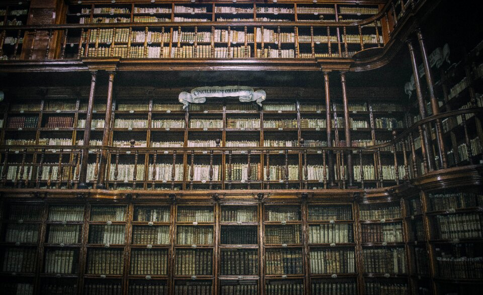 Buildings inside library