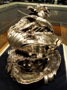 Tureen and Platter, 1735-1738, designed by Juste-Aurele Meissonnier, executed by Pierre-Francois Bonnestrenne and Henry Adnet, silver - Cleveland Museum of Art - DSC08997 photo