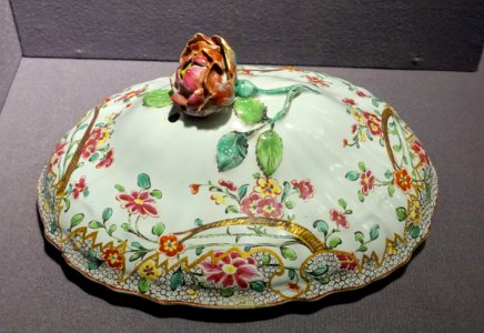 Tureen lid, Slovakia, Holic, 1755-1765, ceramic - Museum of Anthropology, University of British Columbia - DSC08823