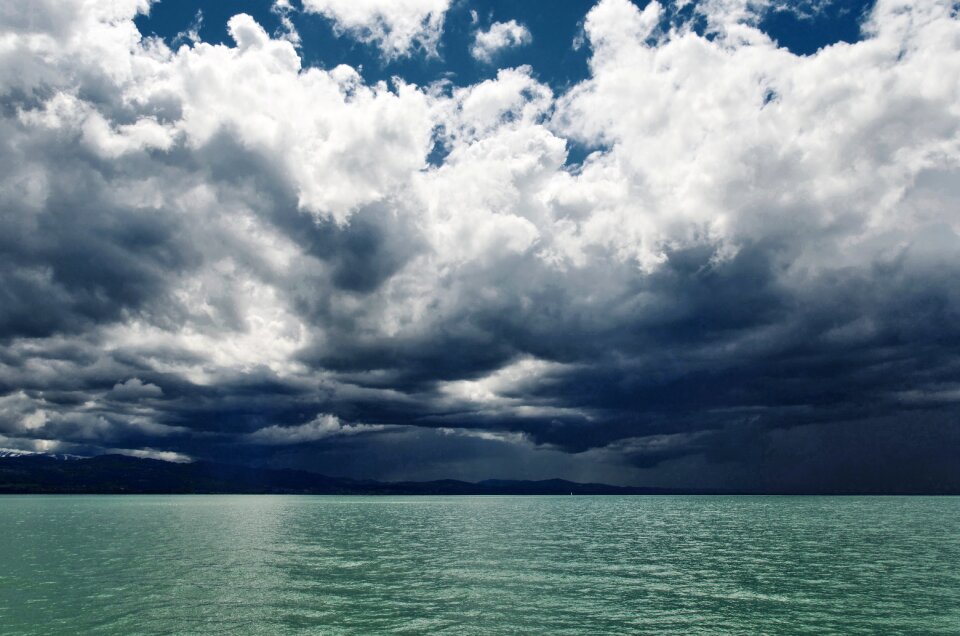 Stormy sky weather fall dark clouds