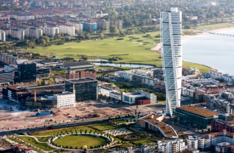 Turning Torso–flygbild 06 september 2014