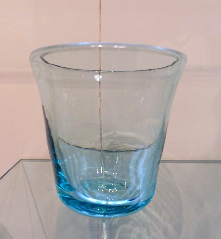 Tumbler, Suncook Glass Works (New Hampshire), attributed to Robert Parker Cotton, 1839-1850, glass - Currier Museum of Art - Manchester, NH - DSC07970