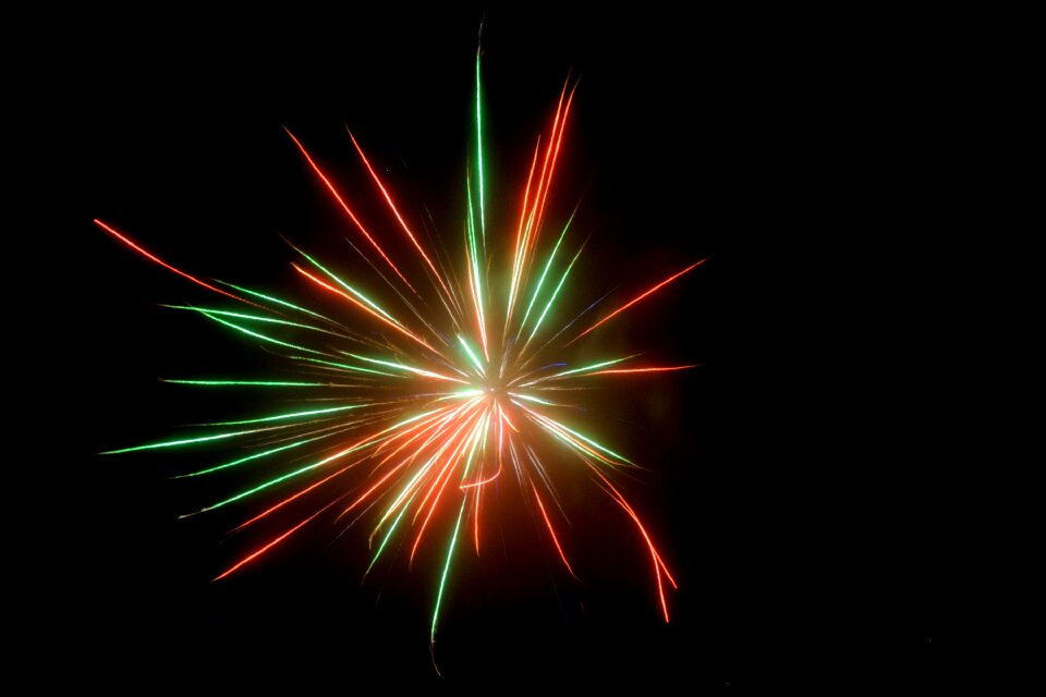 Night new year's day lights