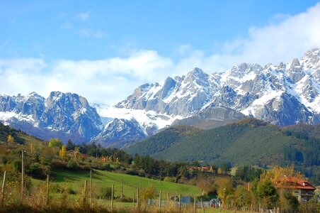 Mountain landscape nature asturias photo