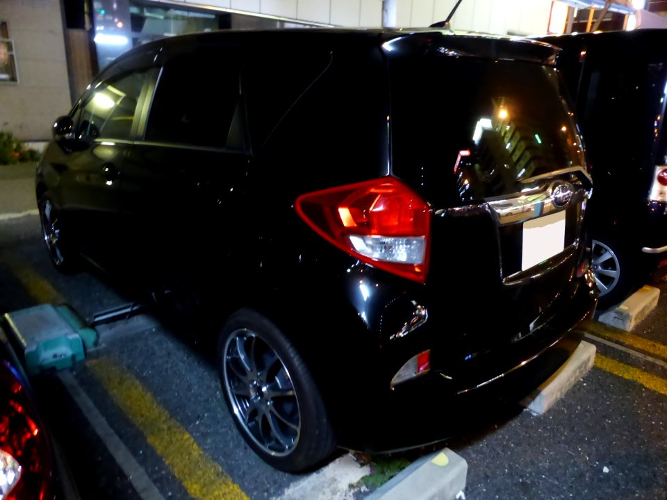 Tuned Subaru TREZIA 1.3i-L (CP120X) at night rear